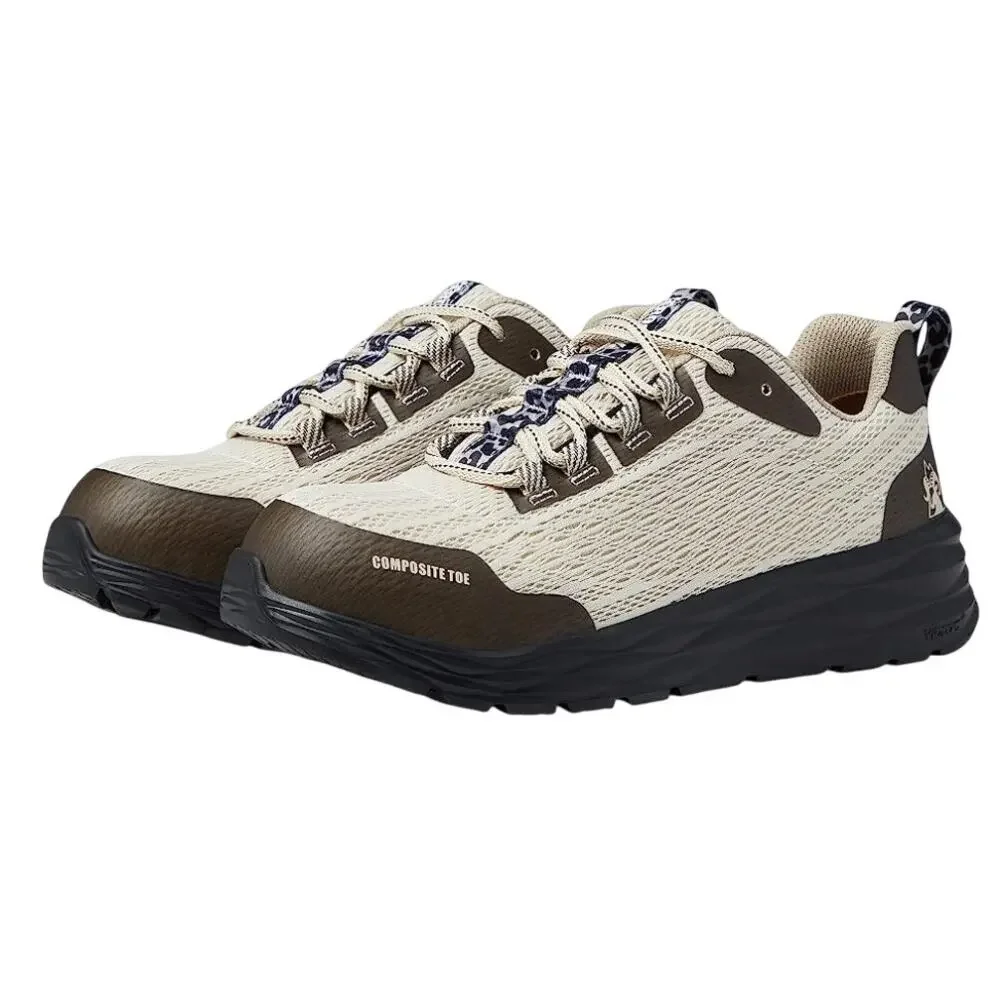 Rocky Womens V Lite Lace Up Nano CT Work Shoe US7.5M EU 37.5 Tan Taupe EUC